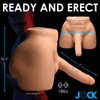 Jock Vibrating & Squeezing Male Masturbator With Poseable Dildo