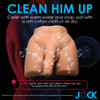 Jock Vibrating & Squeezing Male Masturbator With Poseable Dildo