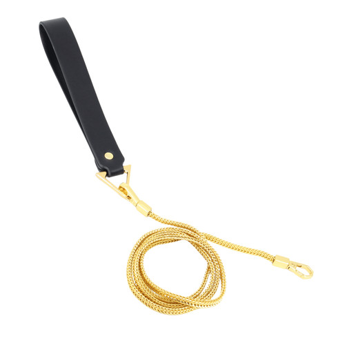 LEA072 Gold snake chain lead