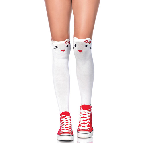 Leg Avenue 6921 Goodbye Kitty Knee Highs