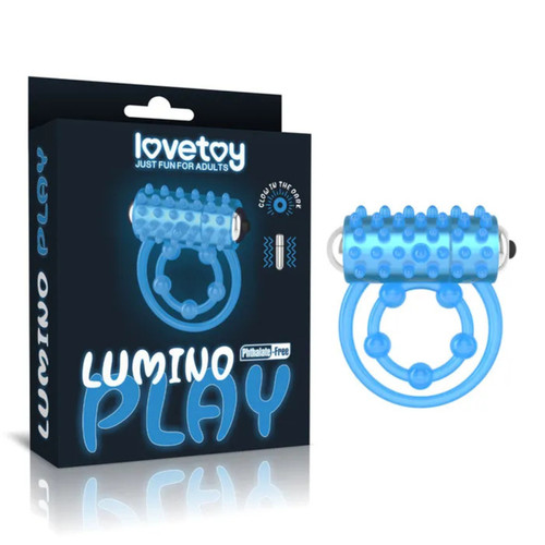 Lumino Play Vibrating Penis & Balls Ring