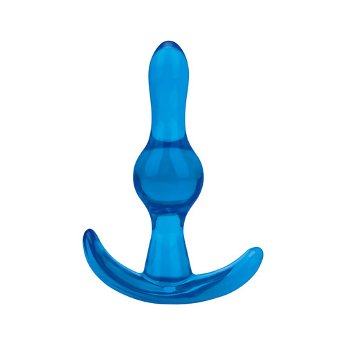 Blue Line 3.5" Tear Drop Butt Plug