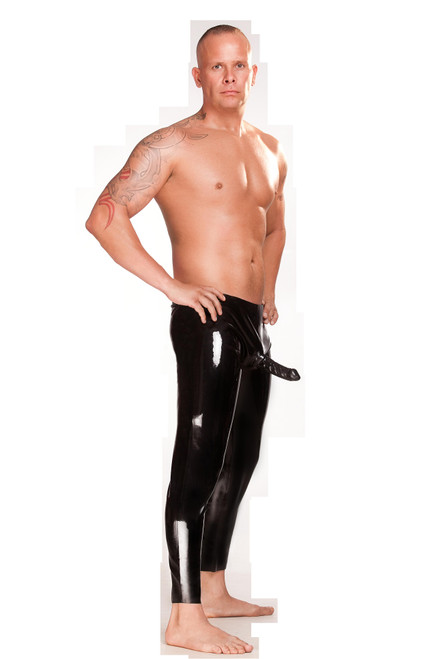 Saxenfelt Latex Mens Legging W/ Sleeve Black