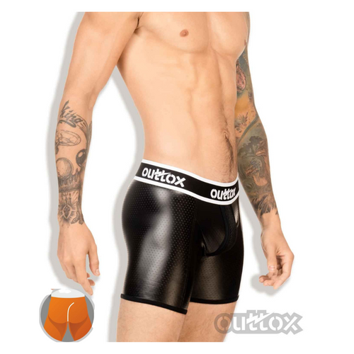 Outtox By Maskulo Sh143 Wrapped Rear Cycling Shorts Black