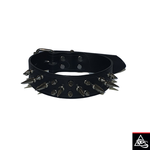 Little House Of Horus 4Cm Spiked Leather Collar