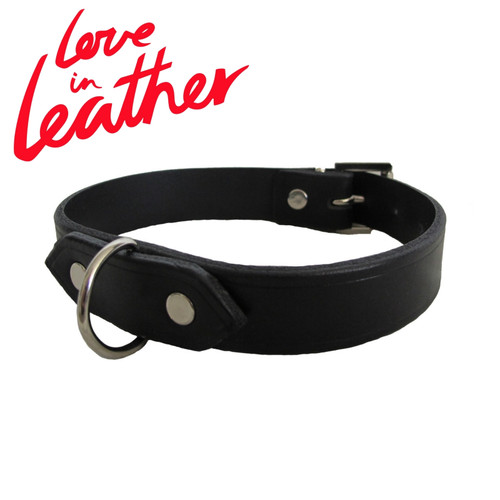 Col001 Love In Leather Classic D-Ring Collar