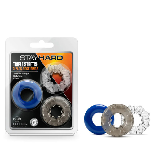 Stay Hard Triple Stretch Cock Rings