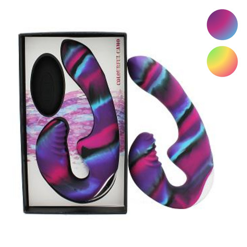 Colourful Camo Tandem Wireless Strapless Strap-On