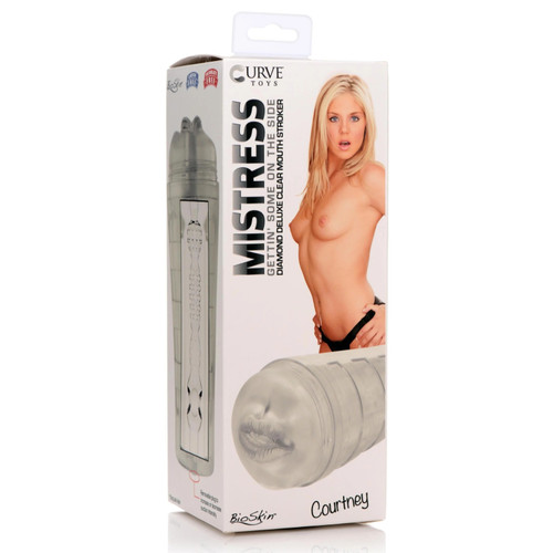 Mistress Diamond Deluxe Clear Mouth Stroker Courtney