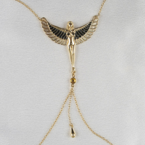 Sylvie Monthule Breast Necklace The Breath Of Isis Gold