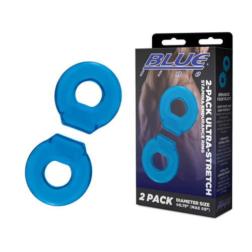 Blue Line 2-Pack Ultra-Stretch Stamina Endurance Rings