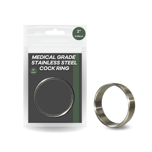 AA-004 Medical Grade Stainless Steel Cock Ring 2"