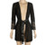 Poison Rose 2001B Bernice Brunch Coat Black