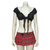 Poison Rose 107 Tartan Schoolgirl Skirt 8-22 Red