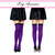 Leg Avenue 6005 Striped Thigh High Nylon Stockings O/S Colours