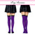 Leg Avenue 6005 Striped Thigh High Nylon Stockings O/S Colours