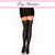 Leg Avenue 6289 Opaque Thigh Highs With Lace Up Back