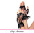 Leg Avenue G1205B Lace Fingerless Wrist Ruffle Gloves Black