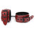 Poison Rose L118 Glossy Red Pvc Wrist Cuffs