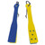 Spartacus 12" Slapper With Holes Blue / Yellow