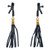 Spartacus Alligator Tip Clamps With Leatherette Tassels