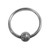 Rouge Stainless Steel Glans Ring With Pressure Point Ball