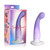 Simply Sweet 7" Slim G-Spot Silicone Dildo Purple/White