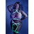 GLOW IN A TRANCE Harnessed Cage Bra, Garter Belt & Panty