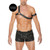 Ouch! Gladiator Harness O/S Black