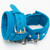 Poison Rose L104 Soft Blue Padded Leather Wrist Cuffs