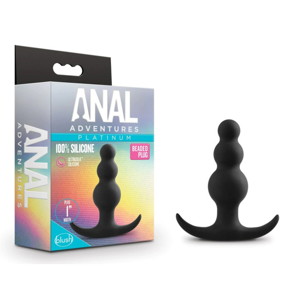 Anal Adventures Platinum Beaded Plug