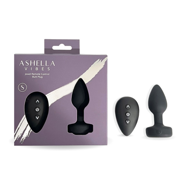 Ashella Vibes Jewel Remote Control Butt Plug Small