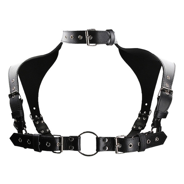 Ouch! Harness With Collar O/S