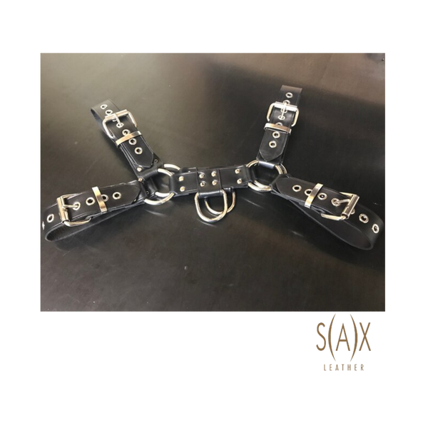 S(A)X Leather Bulldog Harness (Standard)