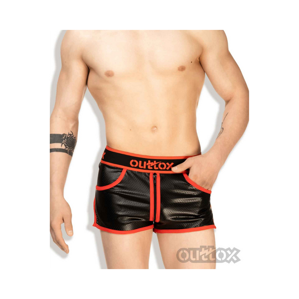 Outtox By Maskulo Sh140 Jogging Shorts In Red