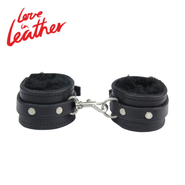 Han007 Sheepskin Lined Italian Leather Cuffs - Light Weight