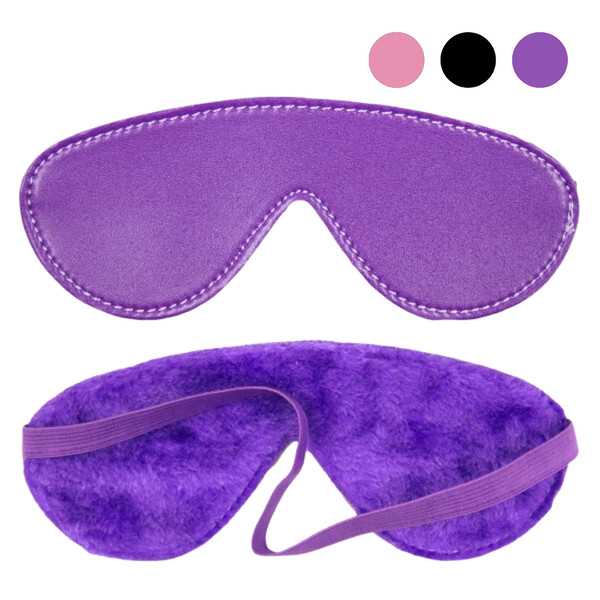Poison Rose B101 Faux Leather Soft Lined Blindfold