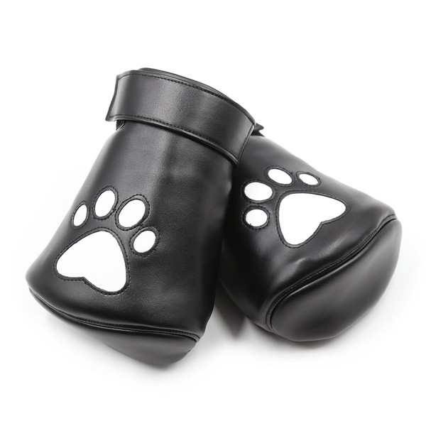 Poison Rose L126 Paw Print Bondage Mittens