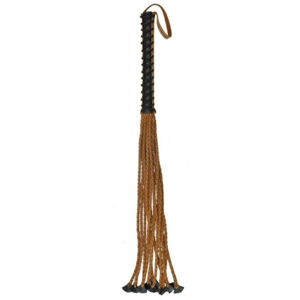 Pain Medieval Italian Leather 34 Inch Braided Flogger