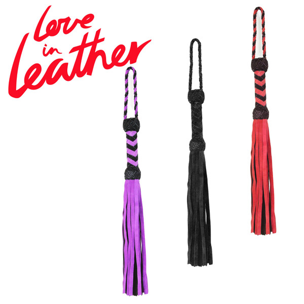 Whi013 Turks Head Suede Flogger Long