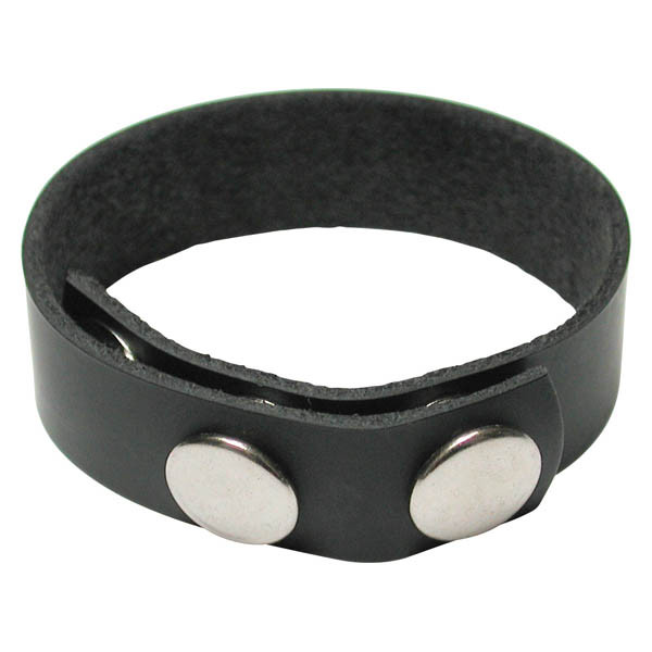 Kinklab 3 Snap Leather Cock Ring
