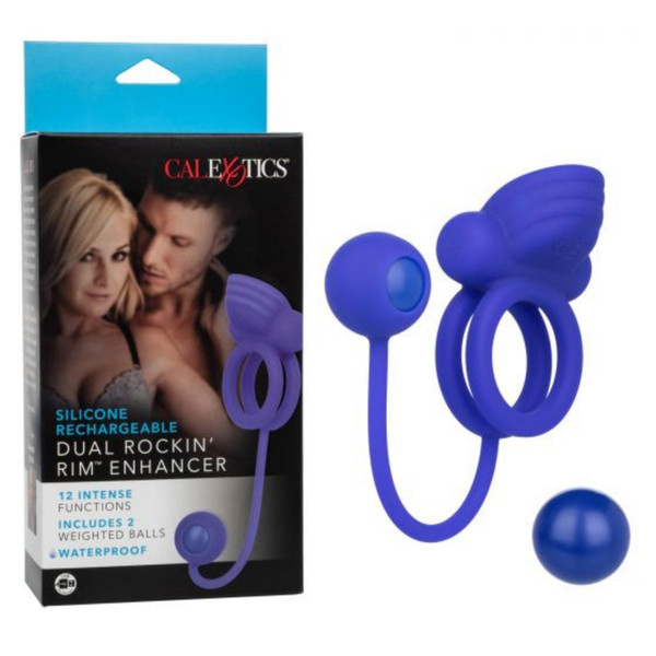 Silicone Rechargeable Dual Rockin' Rim Enhancer