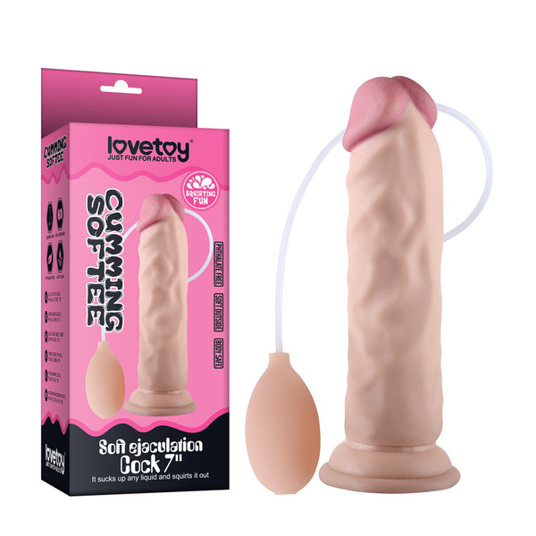 Cumming Softee Ejaculating Cock 8.5"