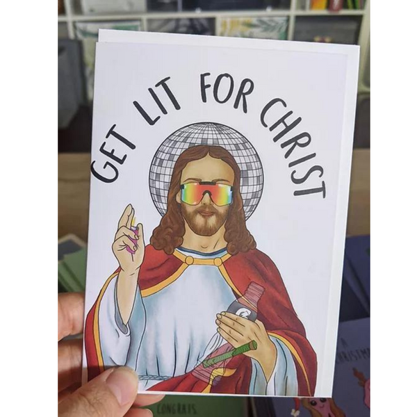 Get Lit For Christ Uncouth Cards