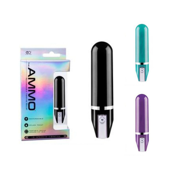 The Ammo 3.5" Glossy Rechargeable Vibrator