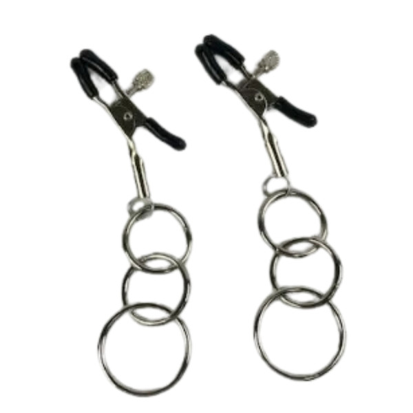 Poison Rose N114 Nipple Clamps with 3 O Rings