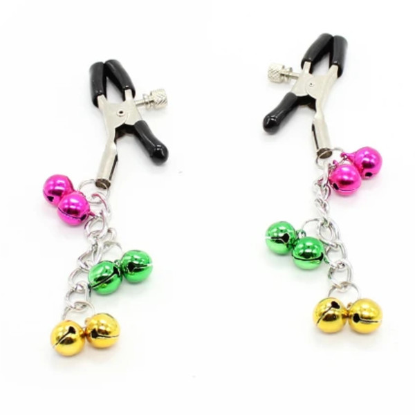Poison Rose N116 Nipple Clamp with Coloured Bells