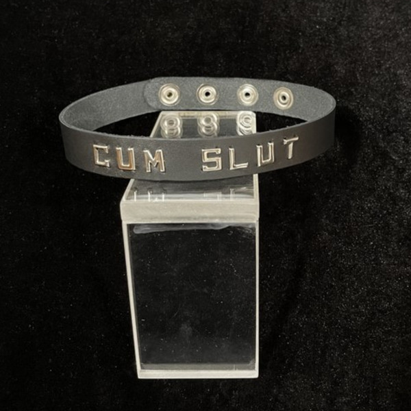 Wordband Collar Cum Slut--unpackaged