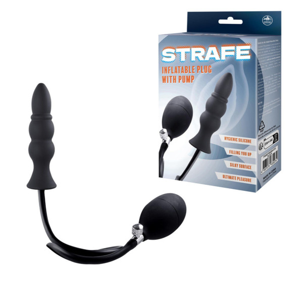 Strafe Silicone Inflatable Plug With Pump Bullet Tip