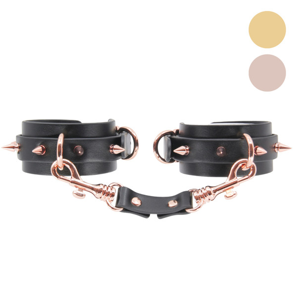 HAN072 Spiked Faux Leather Wrist Cuffs